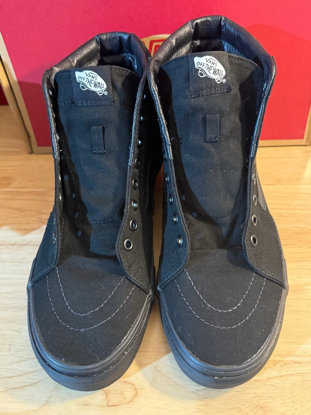 Vans Men's Sk8-Hi Black Canvas High-Top Size 10D